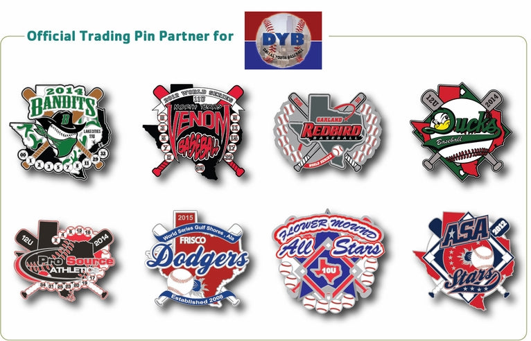 Dallas Youth Baseball Trading Pins - SteelBerry Pins