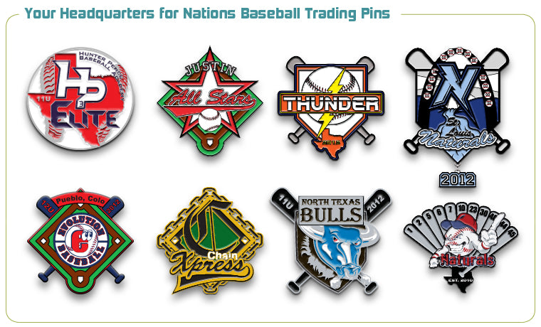 Nations Baseball Trading Pin Partners - SteelBerry Pins